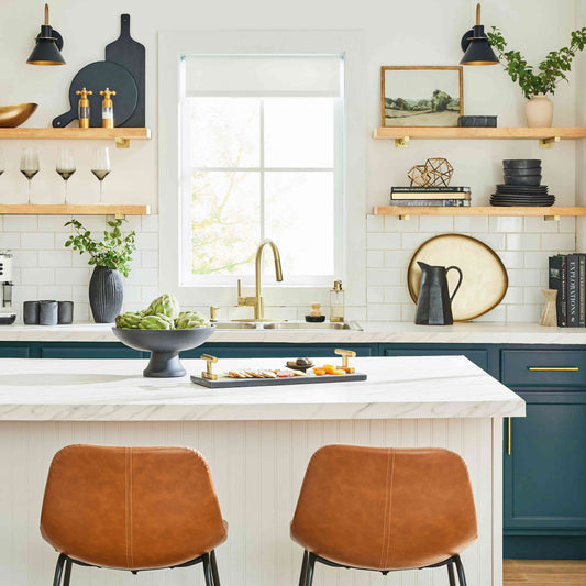 Basic kitchen and bathrooms