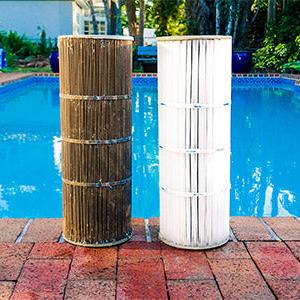 Clean pool filter cartridge (add-on)